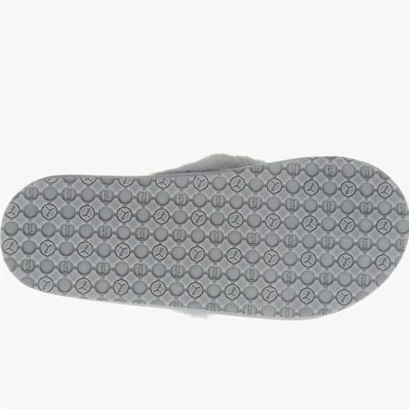Puma Fluff Flip Slippers- Grey - Picture 5 of 9